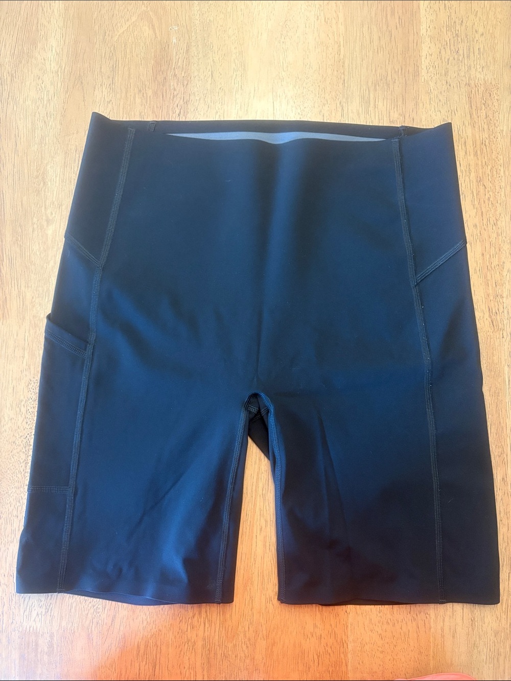 SPANX Black High-Rise Bike Shorts with Side Pocket